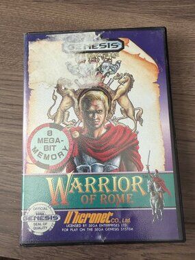 Warrior of Rome Sega Genesis CIB Complete Case Manual Micronet Retro Tested